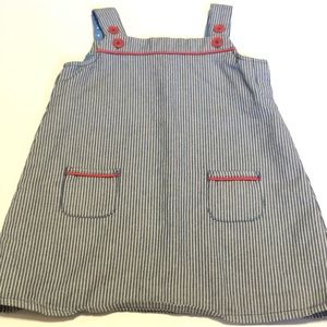 Baby Boden Striped Jumper Dress